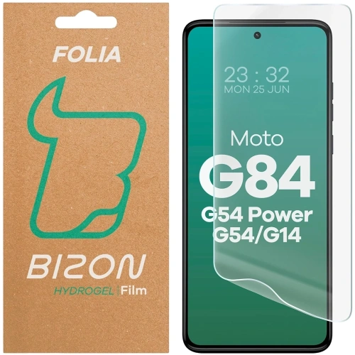 Folia hydrożelowa na ekran Bizon Glass Hydrogel Front do Motorola Moto G14 4G / G54 5G / G54 Power 5G / G84 5G