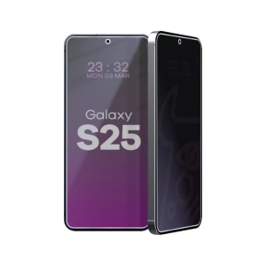 Prywatyzujące szkło hybrydowe Bizon Glass Mule Shadow do Samsung Galaxy S25 matowe