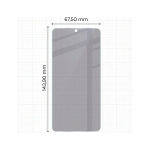 Prywatyzujące szkło hybrydowe Bizon Glass Mule Shadow do Samsung Galaxy S25 matowe