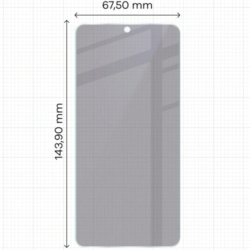 Prywatyzujące szkło hybrydowe Bizon Glass Mule Shadow do Samsung Galaxy S25 matowe