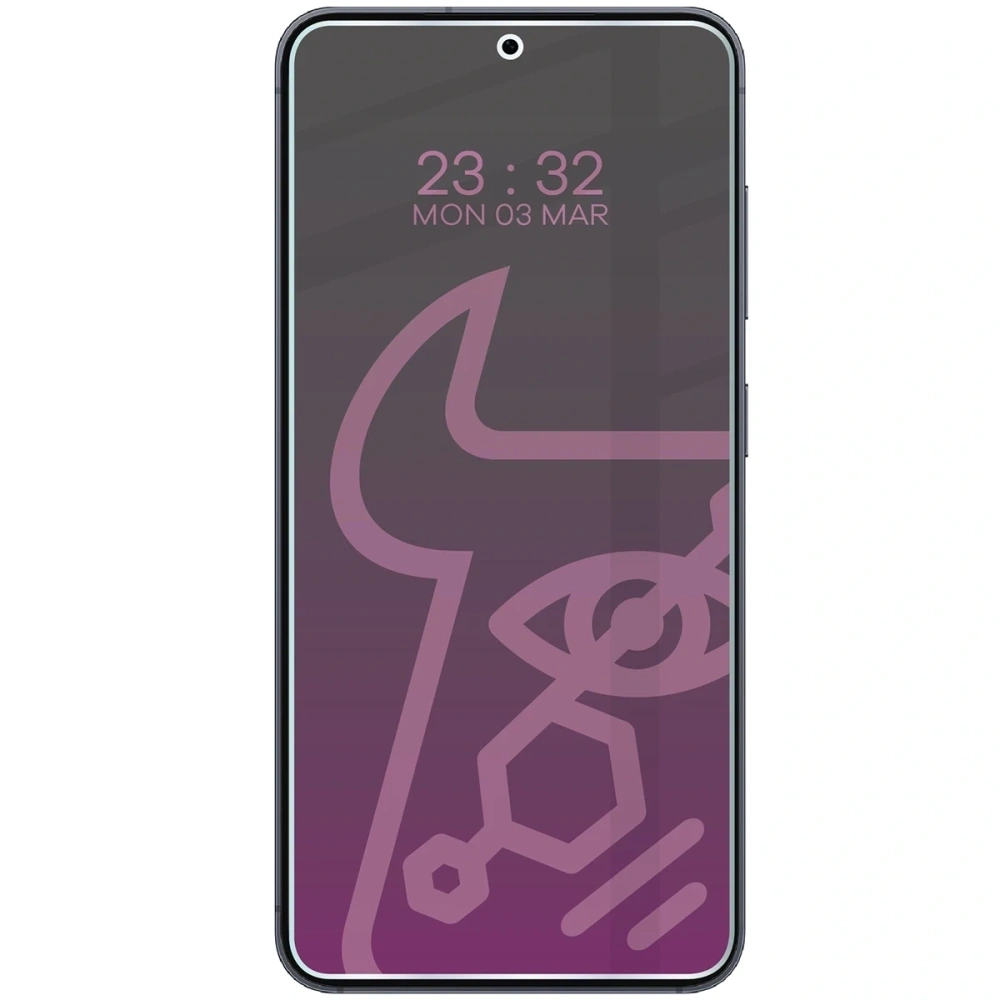 Prywatyzujące szkło hybrydowe Bizon Glass Mule Shadow do Samsung Galaxy S25 matowe