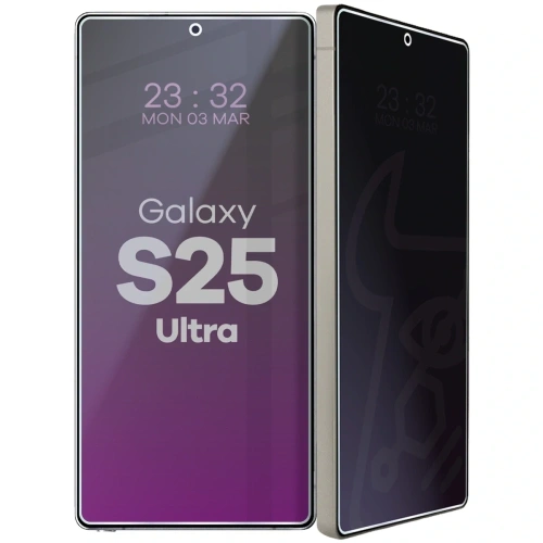 Prywatyzujące szkło hybrydowe Bizon Glass Mule Shadow do Samsung Galaxy S25 Ultra matowe