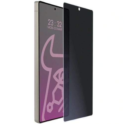 Prywatyzujące szkło hybrydowe Bizon Glass Mule Shadow do Samsung Galaxy S25 Ultra matowe