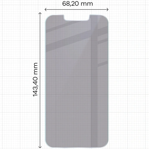 Prywatyzujące szkło hybrydowe Bizon Glass Mule Shadow do Apple iPhone 16e matowe