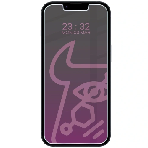 Prywatyzujące szkło hybrydowe Bizon Glass Mule Shadow do Apple iPhone 16e matowe