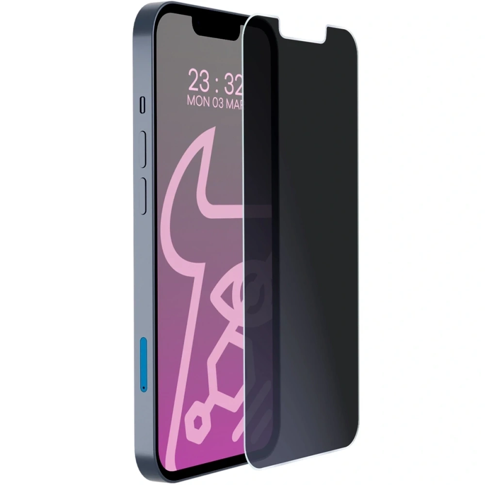Prywatyzujące szkło hybrydowe Bizon Glass Mule Shadow do Apple iPhone 16e matowe