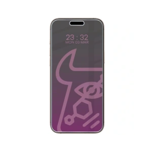 Prywatyzujące szkło hybrydowe Bizon Glass Mule Shadow do Apple iPhone 16 Pro Max matowe