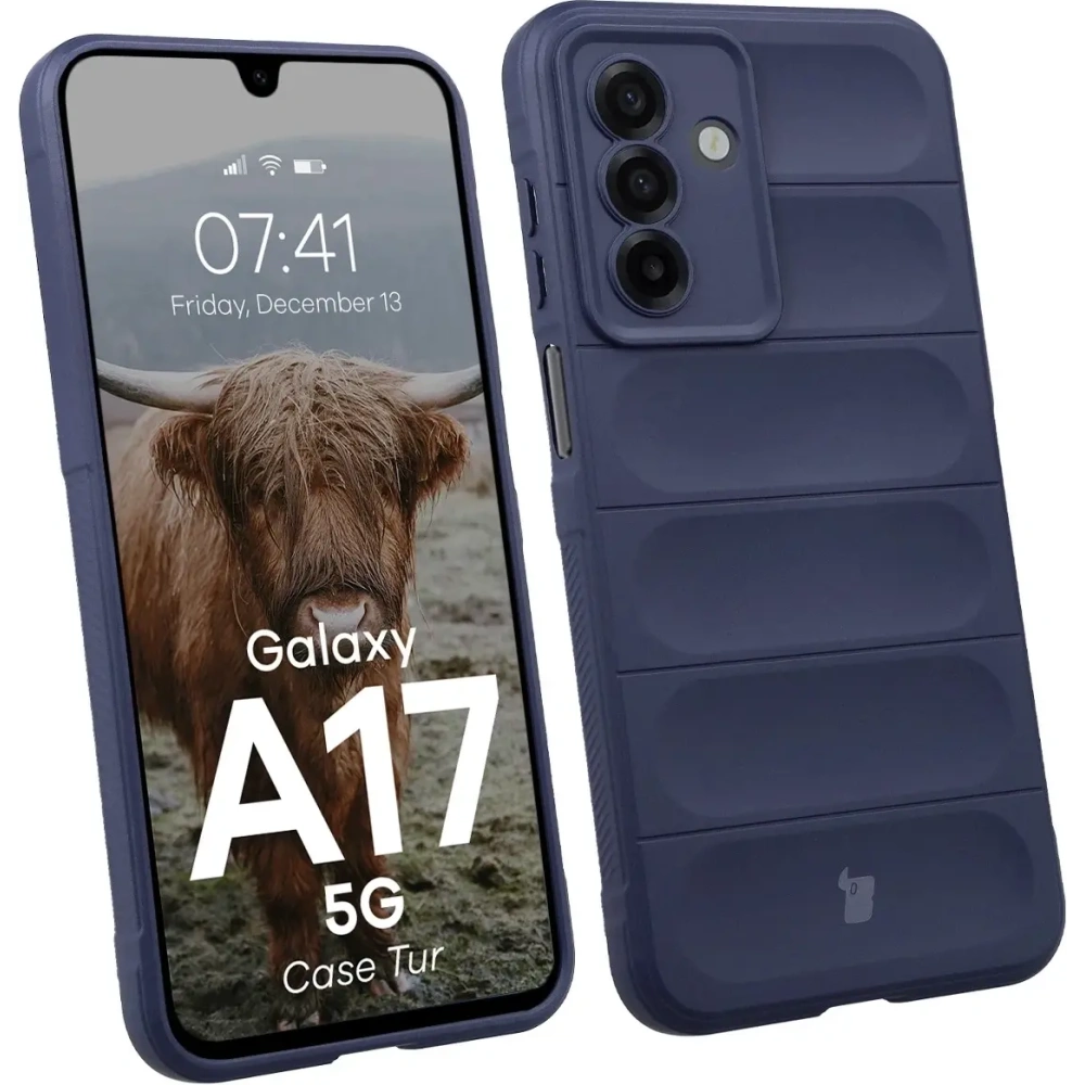 Pancerne etui Bizon Case Tur do Samsung Galaxy A17 5G granatowe