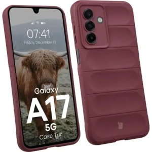 Pancerne etui Bizon Case Tur do Samsung Galaxy A17 5G burgundowe