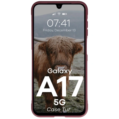 Pancerne etui Bizon Case Tur do Samsung Galaxy A17 5G burgundowe