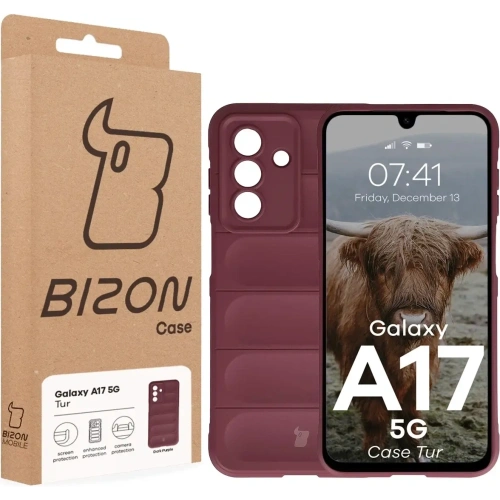 Pancerne etui Bizon Case Tur do Samsung Galaxy A17 5G burgundowe