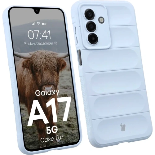 Pancerne etui Bizon Case Tur do Samsung Galaxy A17 5G jasnoniebieskie