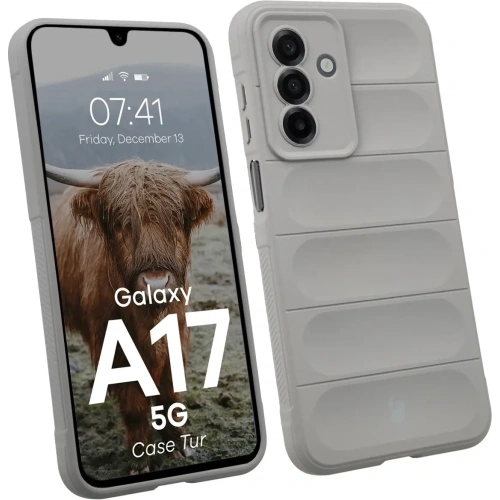 Pancerne etui Bizon Case Tur do Samsung Galaxy A17 5G jasnoszare