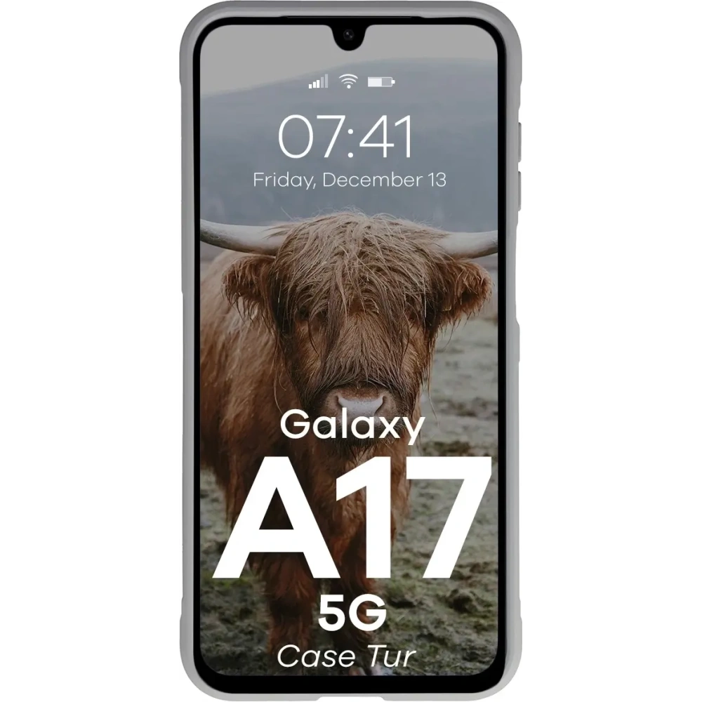 Pancerne etui Bizon Case Tur do Samsung Galaxy A17 5G jasnoszare