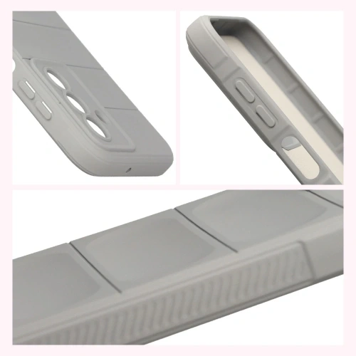 Pancerne etui Bizon Case Tur do Samsung Galaxy A17 5G jasnoszare