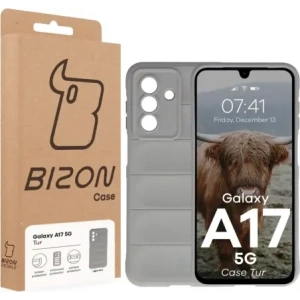 Pancerne etui Bizon Case Tur do Samsung Galaxy A17 5G jasnoszare
