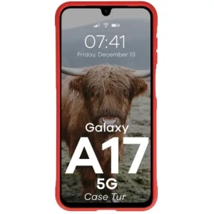 Pancerne etui Bizon Case Tur do Samsung Galaxy A17 5G czerwone