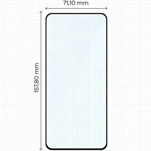 Szkło hartowane Bizon Glass Edge 2 do Motorola Moto G86 5G / G86 Power 5G czarna ramka