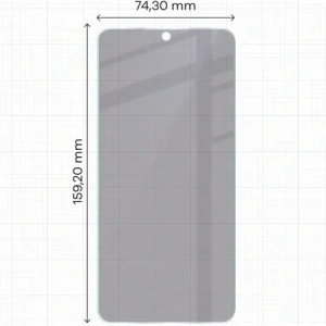 Prywatyzujące szkło hybrydowe Bizon Glass Mule Shadow do Samsung Galaxy A56 5G matowe