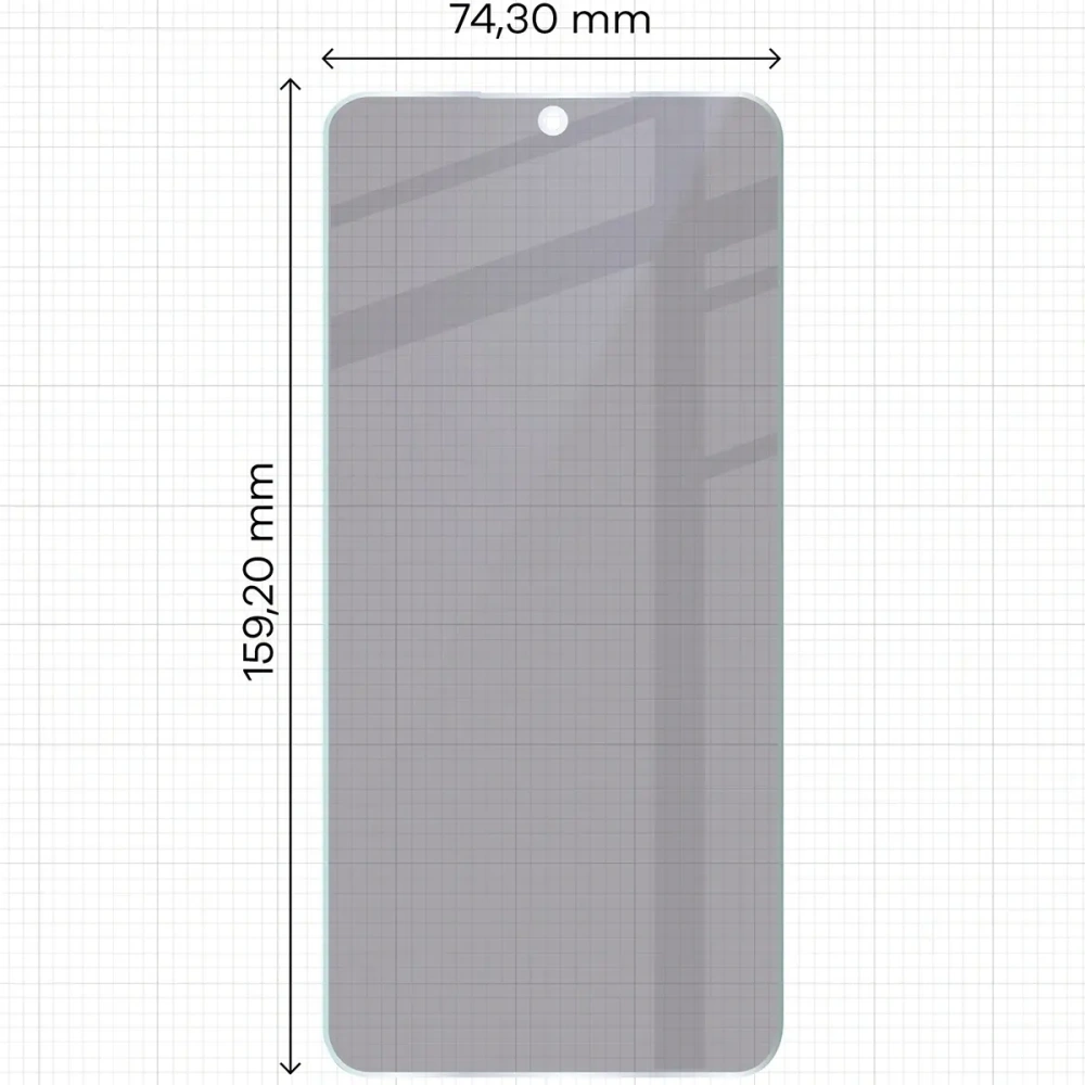 Prywatyzujące szkło hybrydowe Bizon Glass Mule Shadow do Samsung Galaxy A56 5G matowe