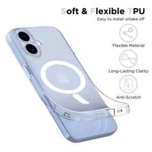 Etui Tech-Protect Flexair MagSafe do Apple iPhone 17 Clear