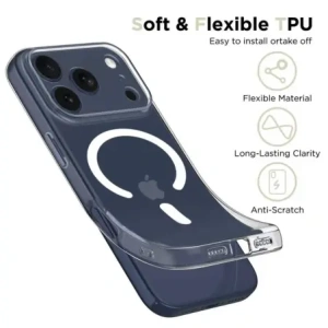 Etui Tech-Protect Flexair MagSafe do Apple iPhone 17 Pro Clear