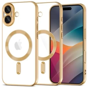 Etui Tech-Protect MagFlex MagSafe do Apple iPhone 17 Shiny Gold