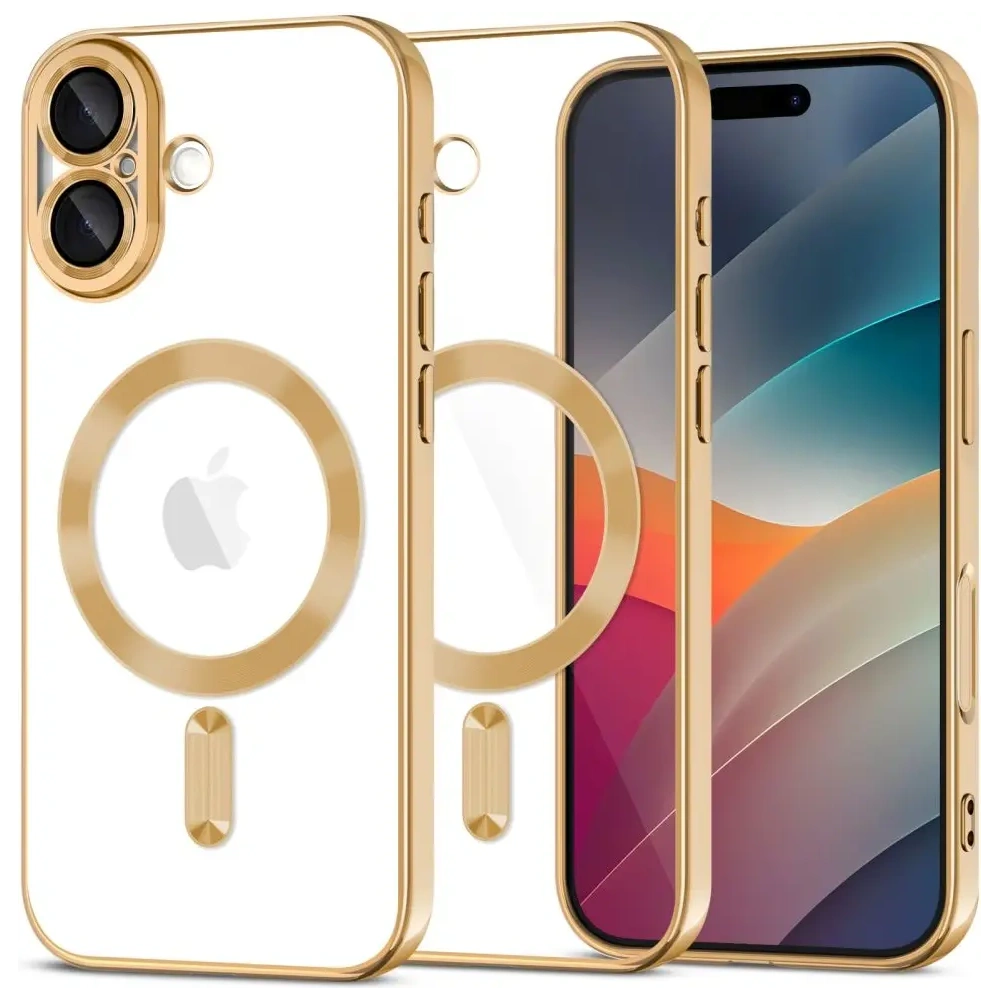 Etui Tech-Protect MagFlex MagSafe do Apple iPhone 17 Shiny Gold