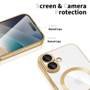 Etui Tech-Protect MagFlex MagSafe do Apple iPhone 17 Shiny Gold