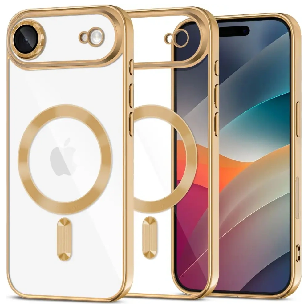 Etui Tech-Protect MagFlex MagSafe do Apple iPhone 17 Air Shiny Gold