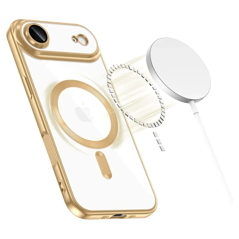 Etui Tech-Protect MagFlex MagSafe do Apple iPhone 17 Air Shiny Gold
