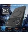 Etui Tech-Protect BasicMag MagSafe do Apple iPhone 17 Pro Max Matte Black