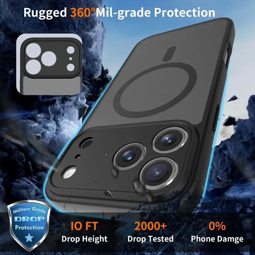 Etui Tech-Protect BasicMag MagSafe do Apple iPhone 17 Pro Max Matte Black