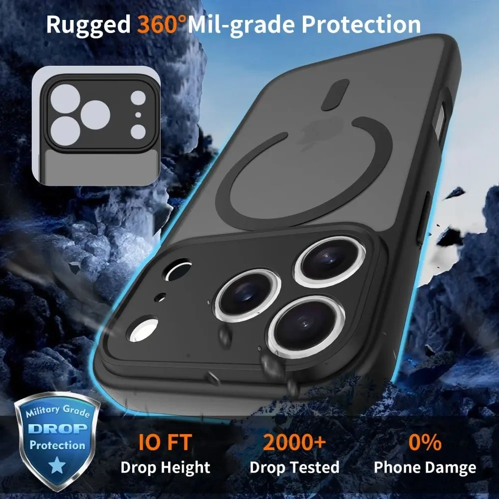 Etui Tech-Protect BasicMag MagSafe do Apple iPhone 17 Pro Max Matte Black