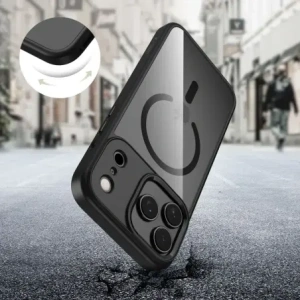 Etui Tech-Protect Magmat MagSafe do Apple iPhone 17 Pro Black/clear