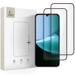 Szkło hartowane Tech-Protect Glass Fit+ do Xiaomi Redmi 15c / Poco C85 Black [2 PACK]