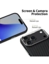 Etui Tech-Protect Ion Carbon MagSafe do Apple iPhone 17 Pro Max Black/silver