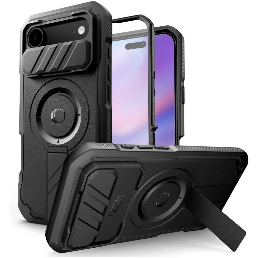 Etui Tech-Protect Kevlar MagSafe do Apple iPhone 17 Air Black