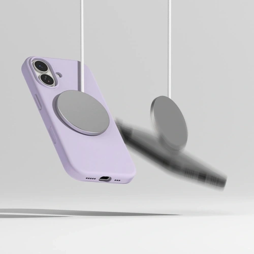 Etui Ringke Silicone Magnetic MagSafe do Apple iPhone 17 Light Purple