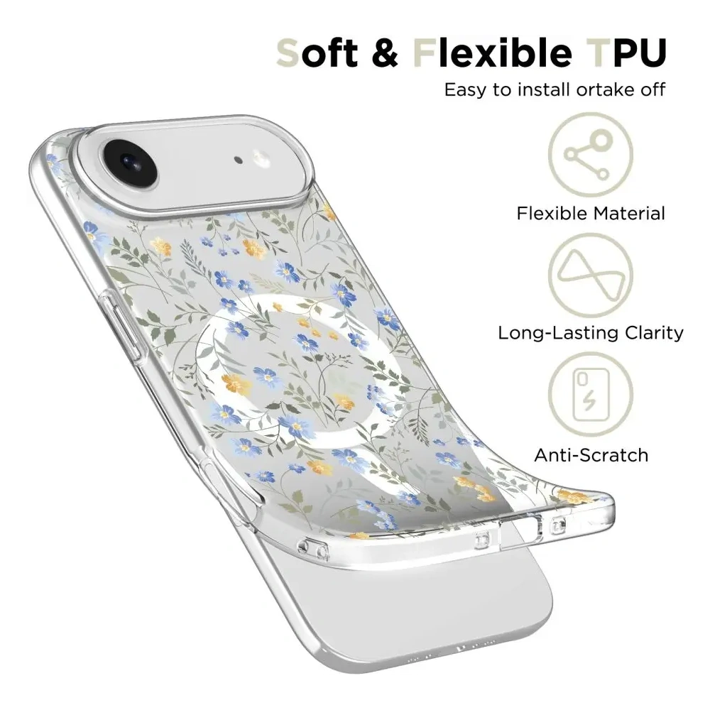 Etui Tech-Protect Flexair MagSafe do Apple iPhone 17 Air Spring Flowers