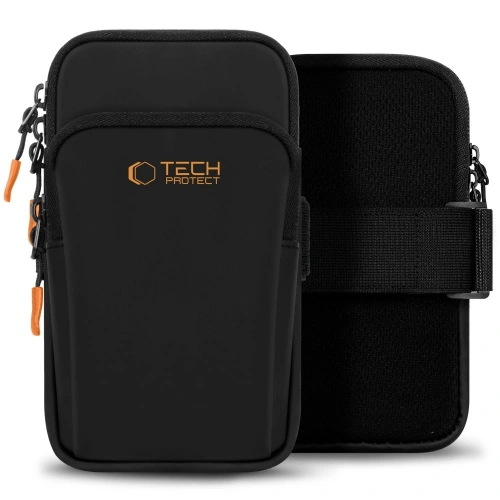 Etui na ramię Tech-Protect M7 Universal Sport Armband Black/orange