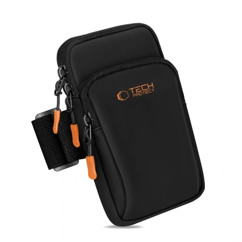 Etui na ramię Tech-Protect M7 Universal Sport Armband Black/orange