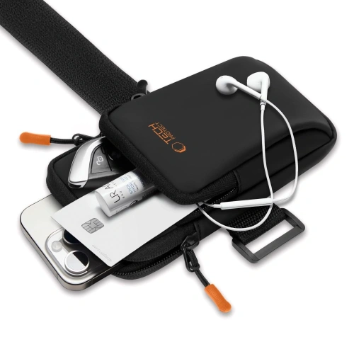 Etui na ramię Tech-Protect M7 Universal Sport Armband Black/orange