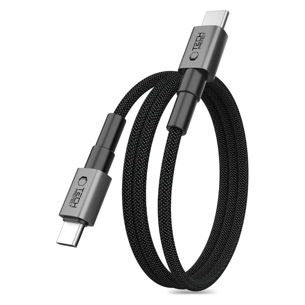 Kabel Tech-Protect Ultraboost DNA MagTwist USB-C Cable PD 100W / 5A 100cm Iron Grey