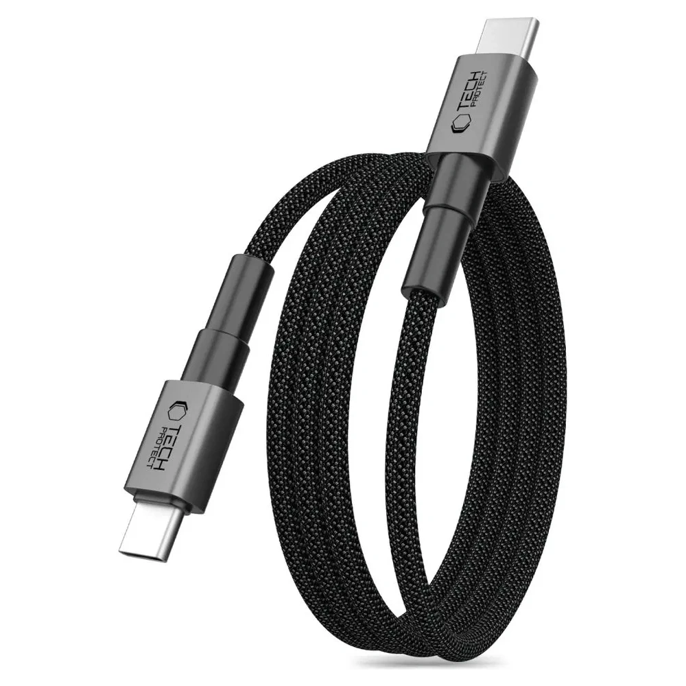 Kabel Tech-Protect Ultraboost DNA MagTwist USB-C Cable PD 100W / 5A 200cm Iron Grey
