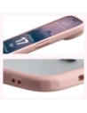 Etui Bizon Case Angelo do Apple iPhone 17 Air półprzezroczyste z jasnoróżową ramką