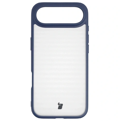 Etui Bizon Case Angelo do Apple iPhone Air półprzezroczyste z granatową ramką