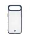 Etui Bizon Case Angelo do Apple iPhone 17 Air półprzezroczyste z granatową ramką