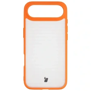Etui Bizon Case Angelo do Apple iPhone 17 Air półprzezroczyste z pomarańczową ramką