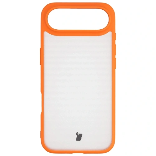 Etui Bizon Case Angelo do Apple iPhone Air półprzezroczyste z pomarańczową ramką